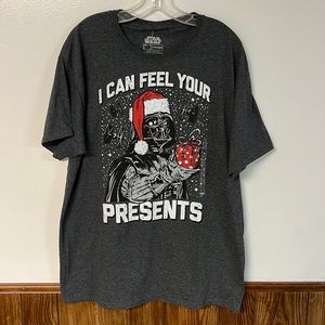 Star Wars “I can feel your presents” t-shirt. New with tag